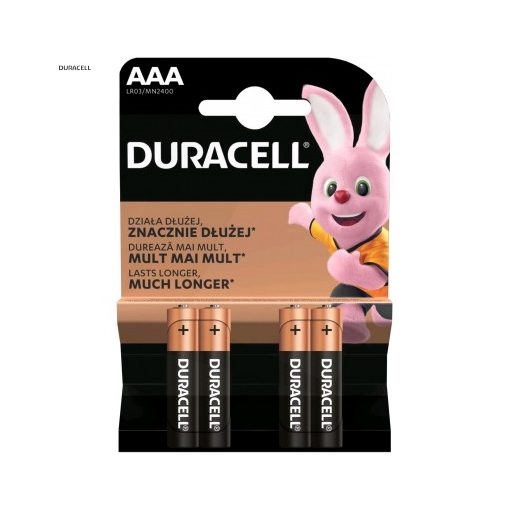 Duracell Basic Alkáli Mikro Elem AAA B4