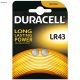 Duracell Gombelem Alkáli LR43 B2