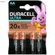 Duracell Ultra Alkáli Ceruza Elem AA B4