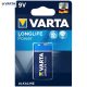 Varta Longlife Power Alkáli 9V Elem B1